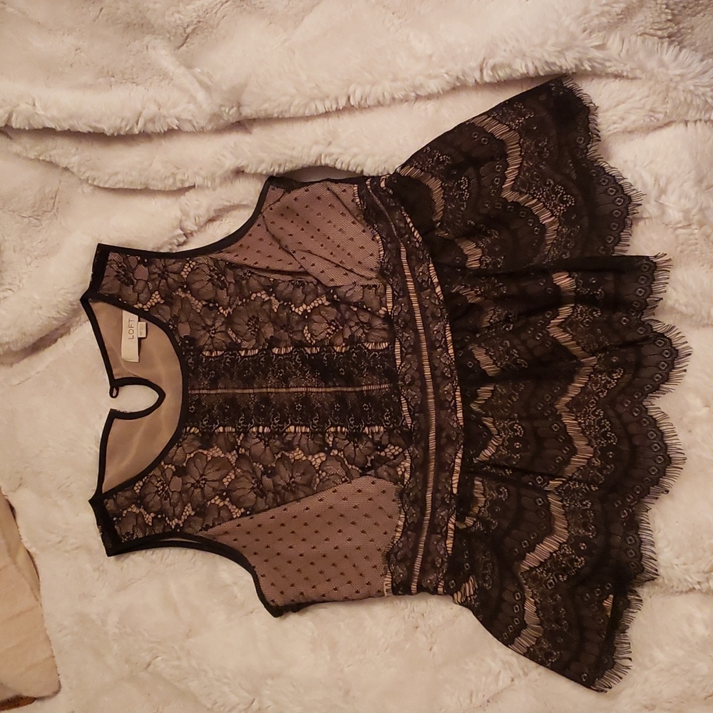 Ann Taylor Loft Lace Shirt